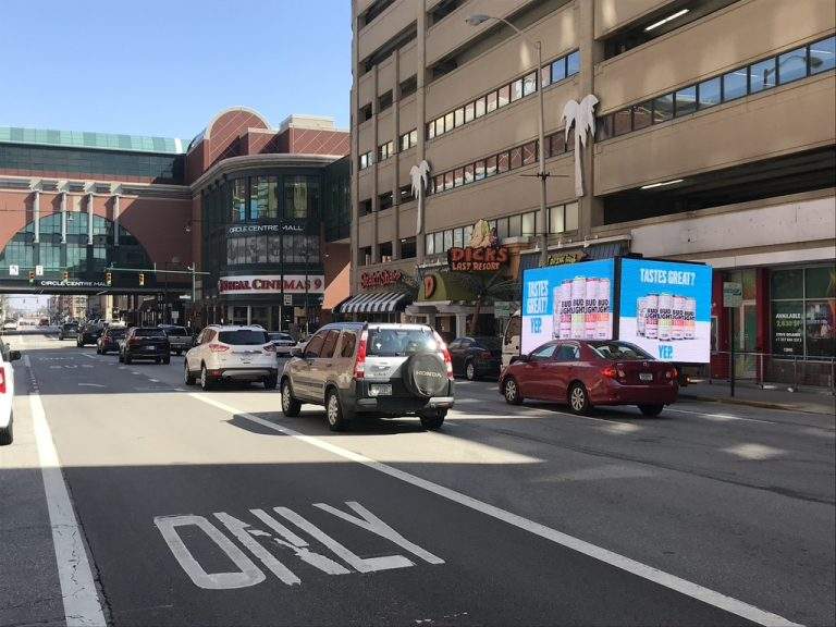 Columbus mobile billboard led screen rental led truck billboard advertising