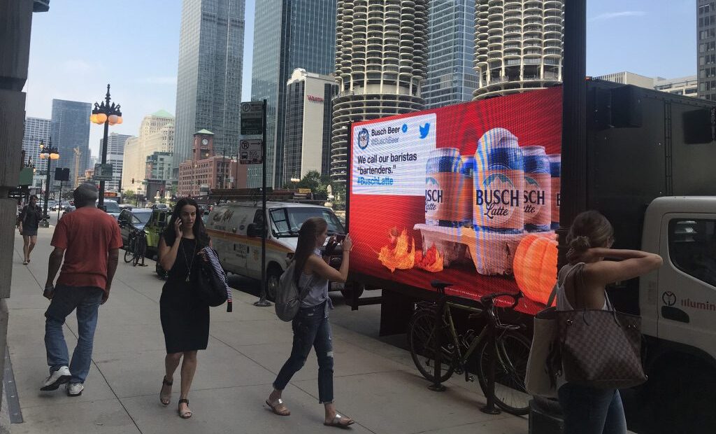 Billboard Advertising in Iowa, led screen rental, led truck billboard advertising