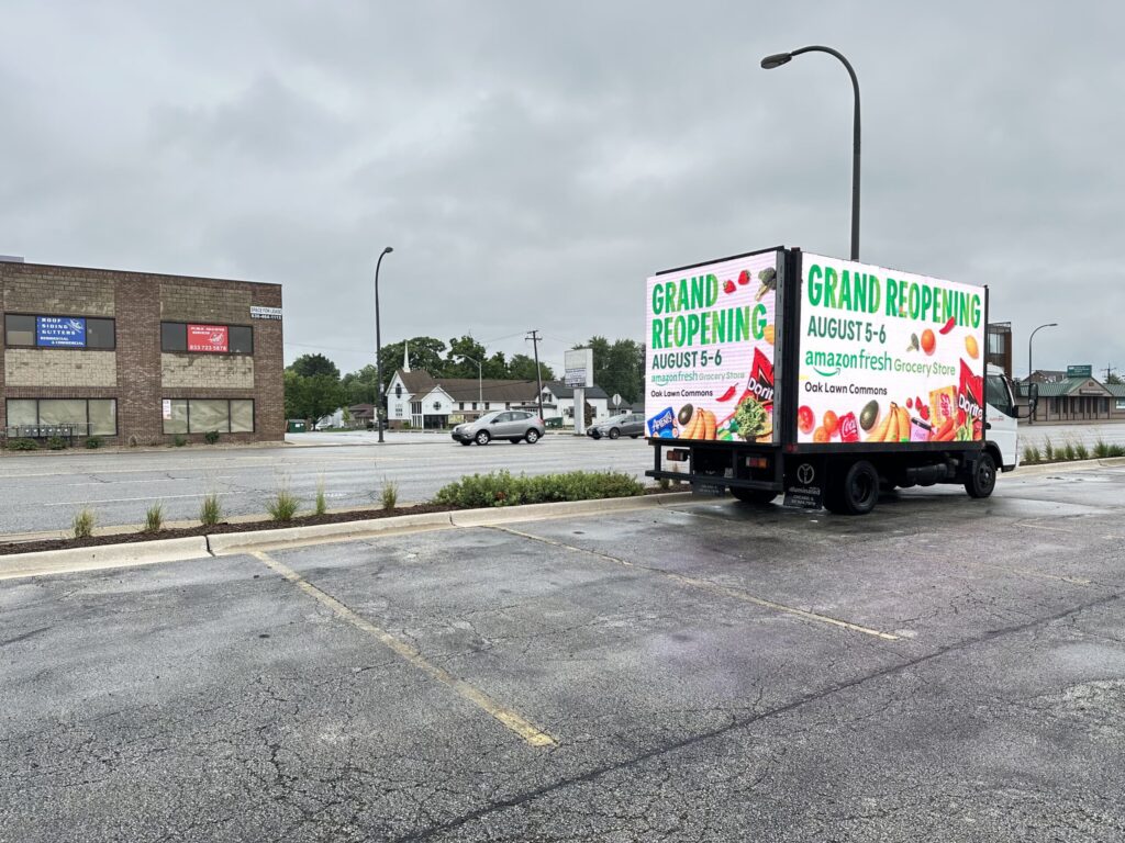 Kansas Mobile Billboard Trucks, led screen rental, led truck billboard advertising