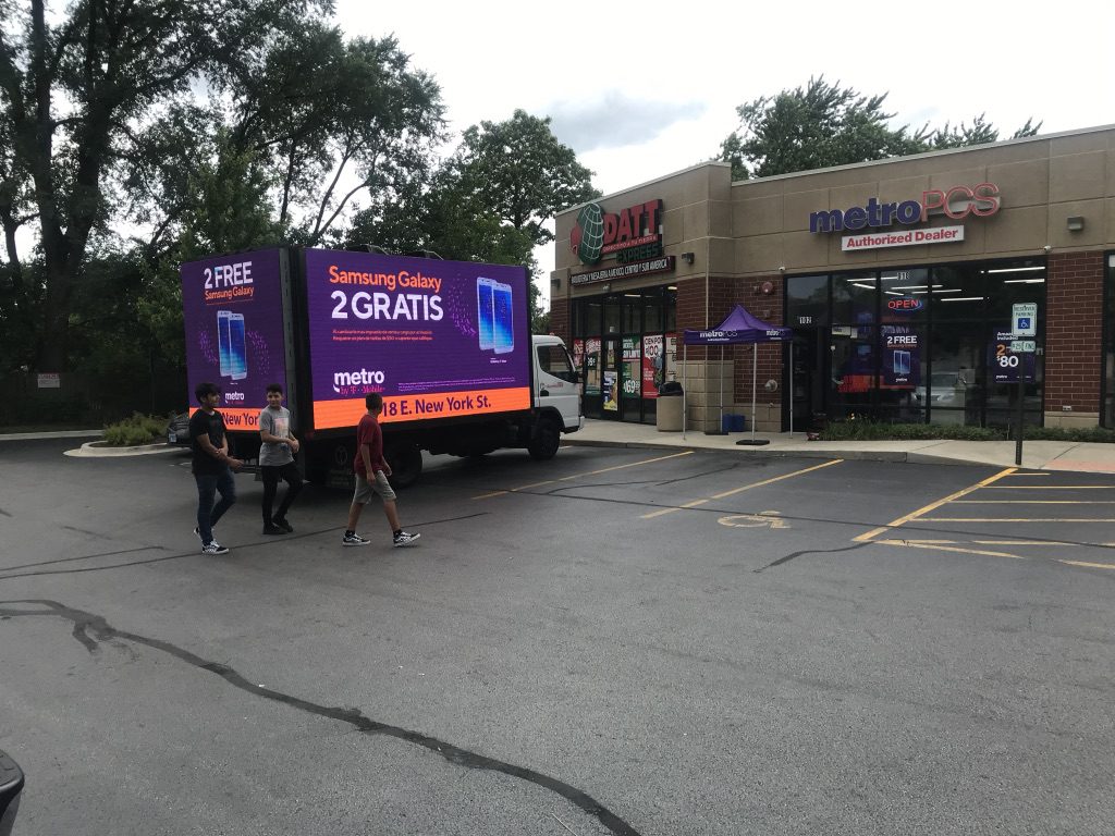 Kentucky mobile billboard, led screen rental, led truck billboard advertising
