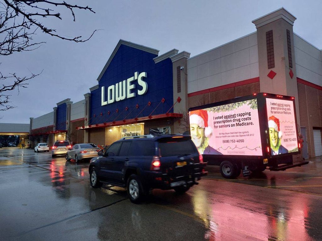 LED Billboard Trucks Across Michigan, led screen rental, led truck billboard advertising