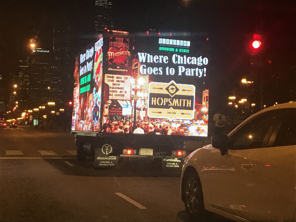 Nightlife mobile billboard, led screen rental, led truck billboard advertising